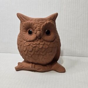 Napco Terracotta Owl Planter Pot Vintage Import Japan